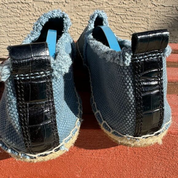 Sam Edelman Blue canvas Espadrille flats NWOT SZ 10 - Picture 12 of 13